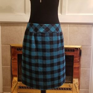 Chadwick's buffalo plaid skirt